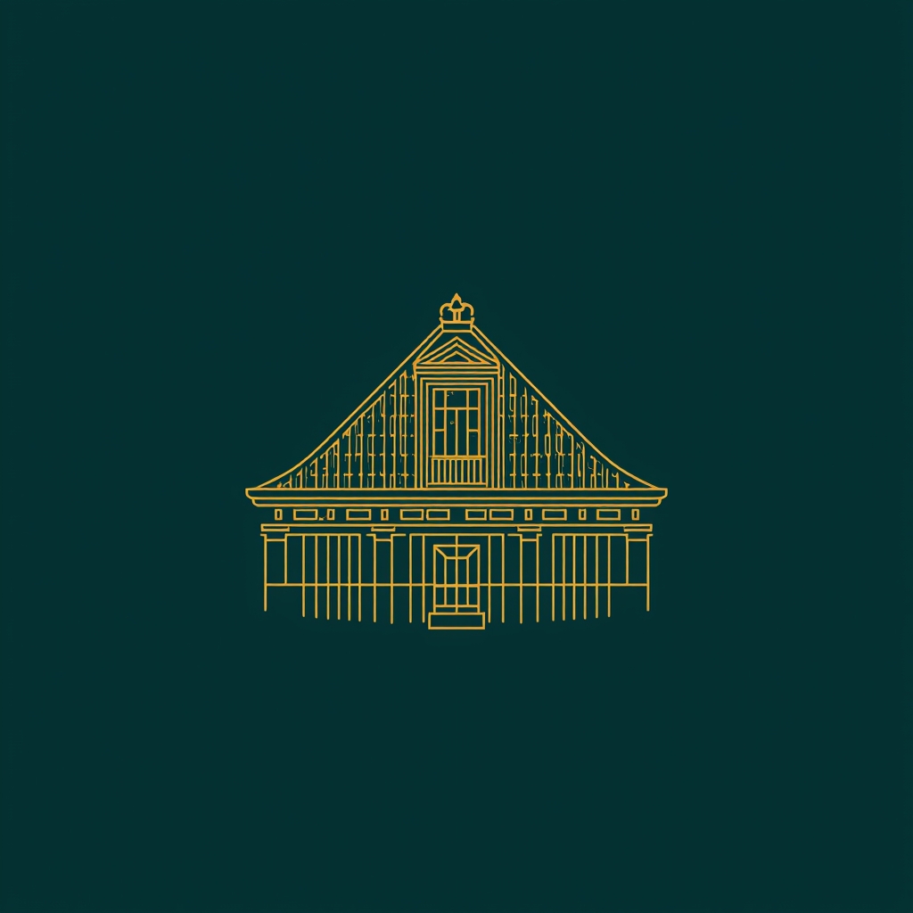 Goldenes Dachl Innsbruck — landmark in royal line-art style